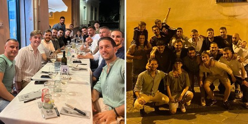 Vadese. Gledi Xhuri ha riabbracciato i propri compagni, sabato sera a cena con gli amici azzurrogranata Vadese. Gledi Xhuri ha riabbracciato i propri compagni, sabato sera a cena con gli amici azzurrogranata