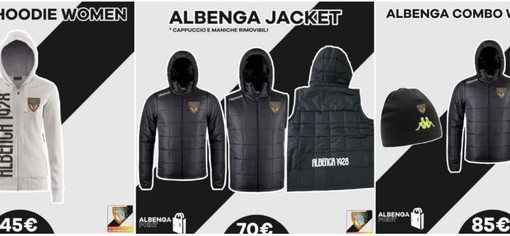 Calcio, Albenga: arriva il merchandise invernale con l’Albenga Jacket e per le tifose c’è l’Albenga Hoodie women
