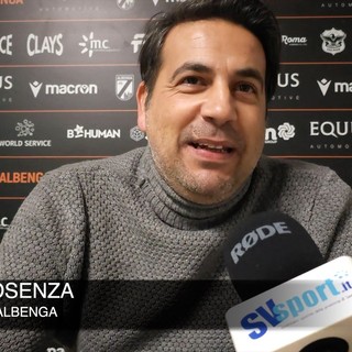 Calcio, Albenga. Il presidente Cosenza boccia l'arbitro e promuove Marzano: &quot;Gran partita, la prossima settimana sveleremo i nomi dei nuovi soci&quot;