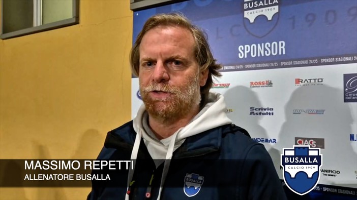 Calcio, Busalla. Repetti dopo l'eliminazione con il Ceriale: "Questo sport dà e toglie, complimenti ai biancoblu per averci creduto" (VIDEO)