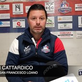 Calcio, S.F. Loano. Buoni riscontri per Cattardico anche dalla Coppa: &quot;Tutto il gruppo ha la mentalità giusta. Ottimo Balla in regia&quot; (VIDEO)