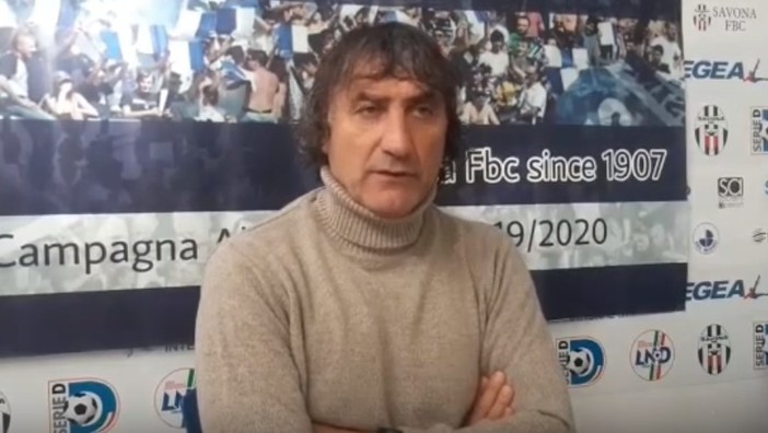 Calcio, Savona. De Paola guarda al campo. "Comunicato del club positivo, col Ghivizzano siamo in emergenza ma non cerchiamo alibi" (VIDEO)
