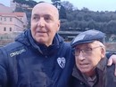 L'abbraccio tra Mario Bolla e mister Luca Monteforte L'abbraccio tra Mario Bolla e mister Luca Monteforte