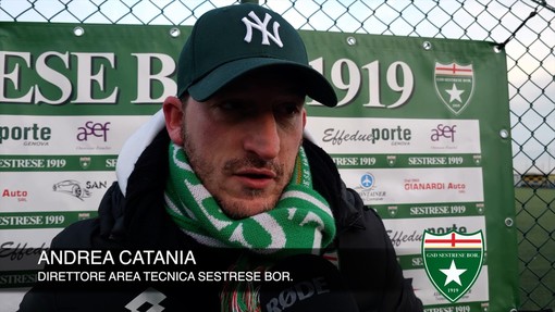 Sestrese Bor. Catania esalta l'ambiente verdestellato: &quot;Fantastico avere 100 ragazzi del Settore Giovanile a Voltri. La partita? Perdere con il Celle sarebbe stata una beffa&quot; (VIDEO)