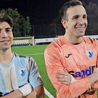 Calcio | Albissole. Coppa al cielo per Barisone e Pastorino: "Vincere un trofeo con questa maglia ha un sapore particolare" (VIDEO)