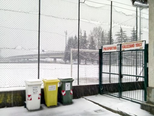 FOTONOTIZIA, Calizzano - Letimbro: campo innevato, UFFICIALE IL RINVIO