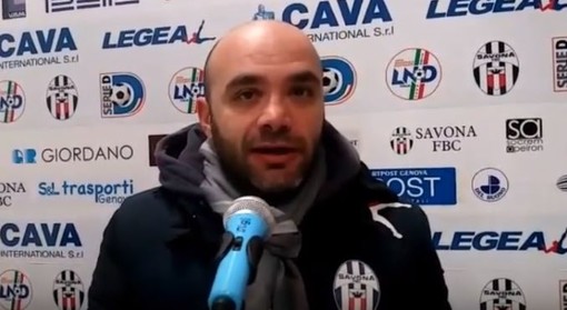 Calcio, Savona. Gol e prestazione contro il Ligorna, Simone Barresi promuove i biancoblu: &quot;Il lavoro paga, contenti per le reti di Gomes&quot; (VIDEO)