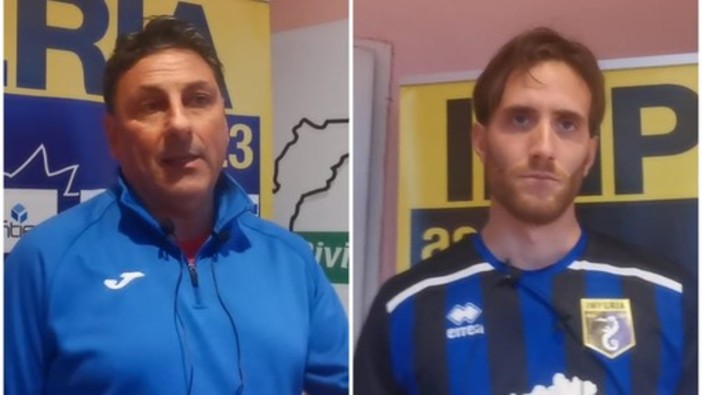 Imperia calcio, mister Soda e il difensore Nicholas Mara ad Imperianews:" Un punto che ci lascia rammarico: potevamo vincere" (video)