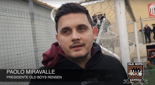 Calcio, Old Boys Rensen. Il dubbio del presidente Miravalle : "Il tiro di Carro Gainza ha varcato la linea? Auguro al Savona d salire di categoria" (VIDEO)