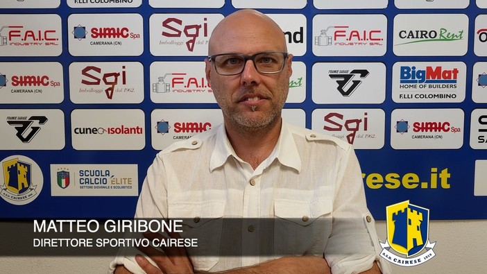 Calcio. Si chiude una pagina ricca di cairesità: Matteo Giribone non è più il direttore sportivo gialloblu Calcio. Si chiude una pagina ricca di cairesità: Matteo Giribone non è più il direttore sportivo gialloblu