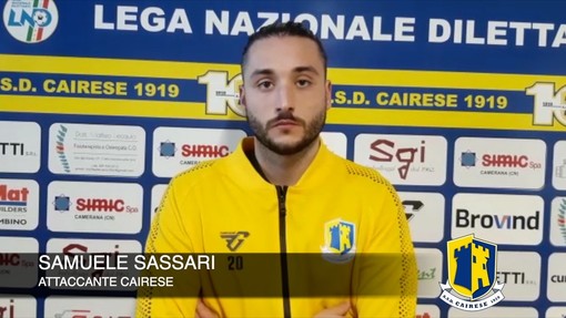 Calcio, Cairese. Un gol non basta a Samuele Sassari: &quot;Ne mancano ancora per i miei standard, a Lavagna per fare punti&quot; (VIDEO)