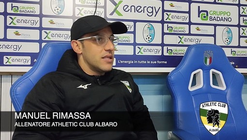 Calcio, Athletic Club Albaro. Rimassa ha solo complimenti per il PIetra: "Noi in giornata no, ma con un avversario così c'era poco da fare" (VIDEO) Calcio, Athletic Club Albaro. Rimassa ha solo complimenti per il PIetra: "Noi in giornata no, ma con un avversario così c'era poco da fare" (VIDEO)