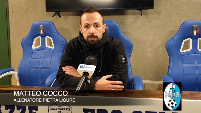 Calcio, Pietra Ligure. Cocco promuove la squadra vista a Celle: "Sarebbe disonesto fare appunti. Siamo ancora in tempo per tutto" (VIDEO)