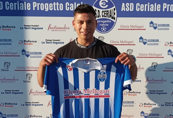 Calciomercato. Edward Molina amplia le fila dell'attacco del Ceriale Calciomercato. Edward Molina amplia le fila dell'attacco del Ceriale