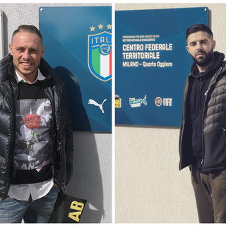 Calcio, Milan: Alessio Bresci e Alessio Bisio ricevono l'attestato Youth Sector Level