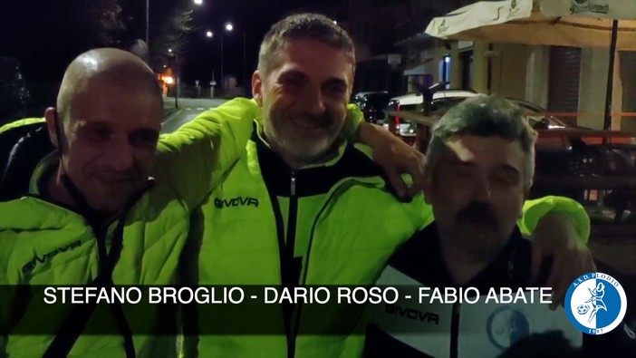 Calcio. I playoff sono del Plodio. Tutta la gioia di mister Dario Roso e dei dirigenti Fabio Abate e Stefano Broglio (VIDEO)