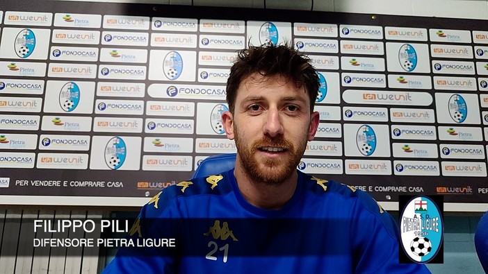 Calcio, Pietra Ligure. Filippo Pili esalta il primo tempo contro il Campomorone: "Clamoroso, abbiamo dato continuità alla prova contro il Celle Varazze" (VIDEO)
