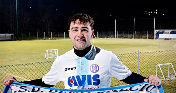 Simone Basso ha realizzato la prima rete per il Dego