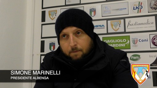 Calcio. Albenga. Marinelli tra gioia e sassolini: &quot;Questa squadra ha sempre fame. A Savona impossibile fare calcio&quot; (VIDEO)