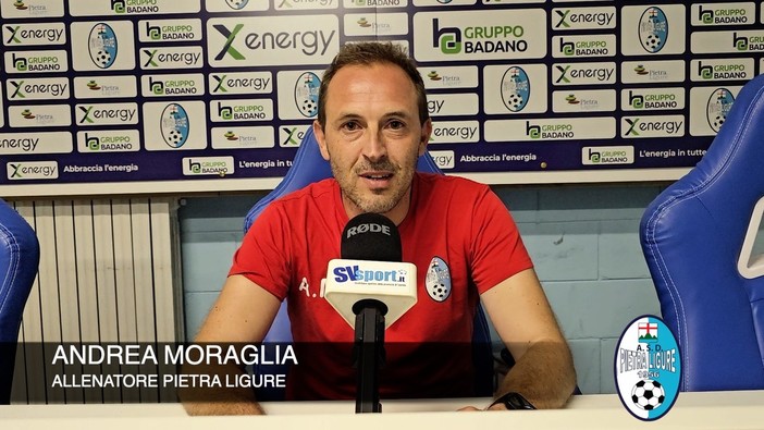 Calcio, Pietra Ligure. A Moraglia non basta l'estetica: "Non dev'essere fine a sè stessa, serve concretezza" (VIDEO)