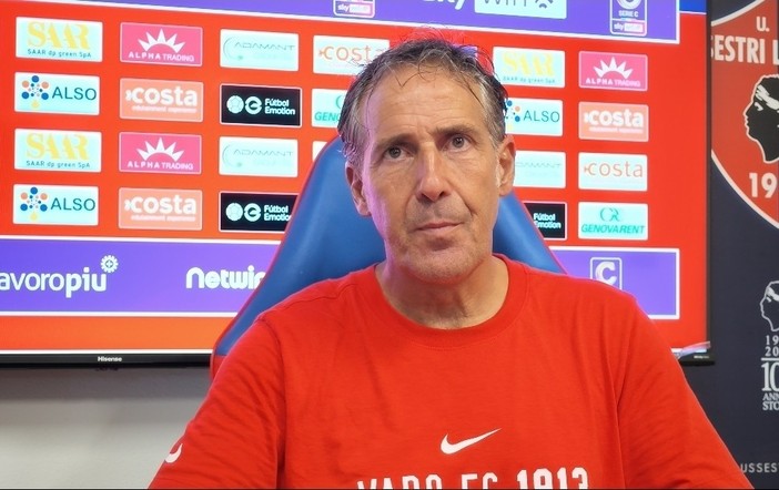 Calcio | Vado. Pastorino equilibratore dopo il 2-0 all'Atalanta Under 23: "Scesi in campo con un'identità, attenzione però ai facili entusiasmi"