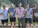 Il presidente del Ligorna, Alberto Saracco, insieme alla comitiva tedesca Il presidente del Ligorna, Alberto Saracco, insieme alla comitiva tedesca