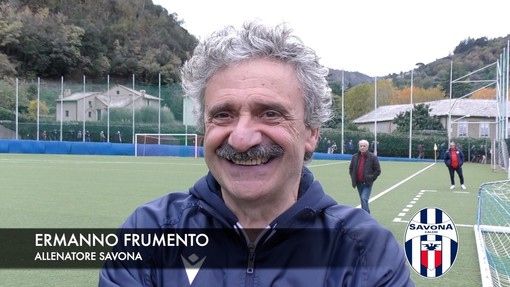 Calcio, Savona. La dedica di mister Frumento e della squadra: "La vittoria sulla Priamar è per Giulio Antonelli" (VIDEO)
