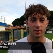 Imperia calcio, continua la crescita di Alessandro Biffi: &quot;Sto imparando davvero tanto, anche grazie ai consigli di papà&quot; (VIDEO)