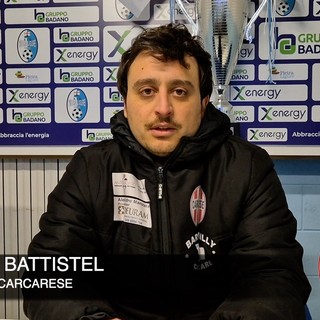 Calcio, Carcarese. Battistel si tiene stretto il primo tempo di Pietra: "Subìto il pareggio nel momento peggiore, ma la loro qualità ha fatto la differenza" (VIDEO)