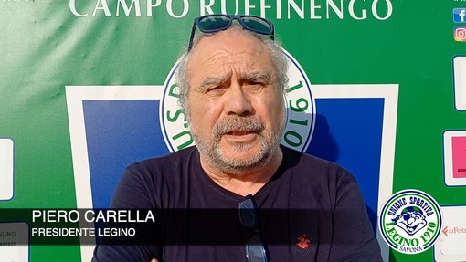 Calcio, Legino. Il presidente Carella commenta l'1-1 con la San Francesco: &quot;Avremmo meritato qualcosa in più noi, ma grande spettacolo da parte dei 22 giocatori&quot; (VIDEO)