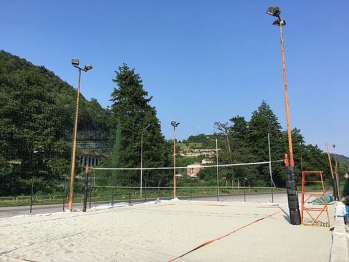 Il campo da beach volley di Cengio