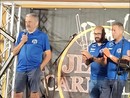 Calcio, Dego. Presentazione in piazza per la squadra biancoblu. Mignone: "Entusiasmo tangibile, condotta una campagna di mercato importante" (VIDEO)