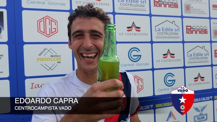 Calcio, Vado. Cin cin Capra: "Ai playoff siamo una sentenza, ci teniamo stretta questa gratificazione" (VIDEO) Calcio, Vado. Cin cin Capra: "Ai playoff siamo una sentenza, ci teniamo stretta questa gratificazione" (VIDEO)
