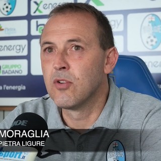 Calcio | Pietra Ligure. Moraglia ha un cruccio contro il Savona: "Fase di non possesso di livello, ma dovevamo gestire meglio il possesso palla e cercare il 2-0 (VIDEO)