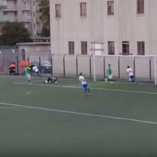 Calcio, Albissola - Rignanese: il gol di Lorenzo Coccolo (VIDEO)
