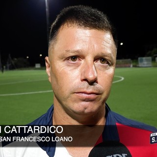 Calcio, San Francesco Loano. Cattardico promuove i rossoblu visti al Borreani: "Atteggiamento giusto. Una nuova punta? Mi godo il gruppo che ho" (VIDEO)