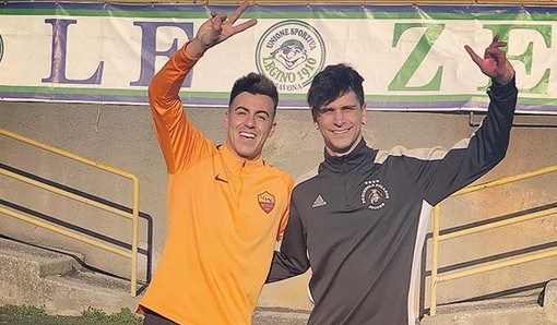 Calcio. Come 20 anni fa, Stephan El Shaarawy e Manuel Galiano insieme al "Ruffinengo" di Legino Calcio. Come 20 anni fa, Stephan El Shaarawy e Manuel Galiano insieme al "Ruffinengo" di Legino