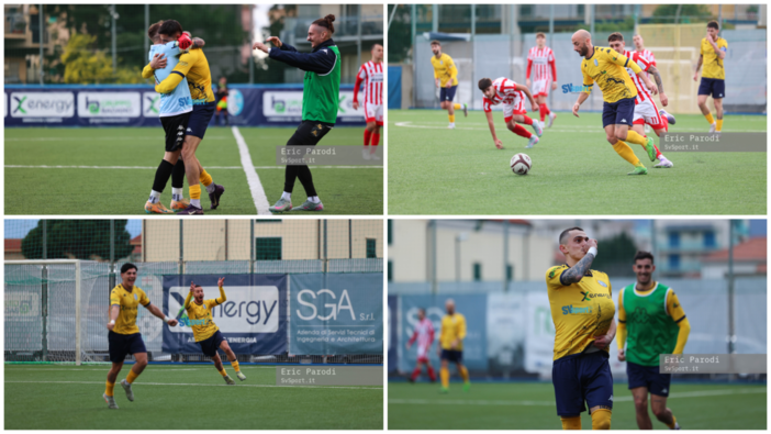 Calcio, Eccellenza. Pietra Ligure promosso nell'esame Carcarese: gli scatti del poker biancoceleste (FOTOGALLERY)