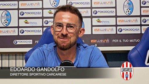 Calcio, Carcarese. Il ds Gandolfo rilancia subito: "Respiriamo un clima eccezionale, vogliamo ulteriormente migliorarci rispetto alla passata stagione" (VIDEO) Calcio, Carcarese. Il ds Gandolfo rilancia subito: "Respiriamo un clima eccezionale, vogliamo ulteriormente migliorarci rispetto alla passata stagione" (VIDEO)