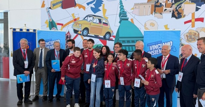 Calcio | Il Presidente Giulio Ivaldi a Torino per la presentazione del progetto “Vinciamo Insieme”
