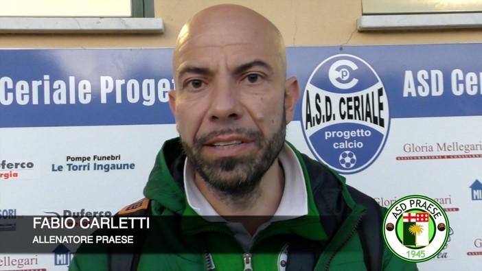 Calcio, Praese. Carletti rende onore al Ceriale: "Mi hanno impressionato, Brignoli grande allenatore" (VIDEO) Calcio, Praese. Carletti rende onore al Ceriale: "Mi hanno impressionato, Brignoli grande allenatore" (VIDEO)