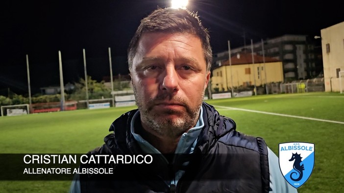Calcio. Cattardico si gode la grande notte dell'Albissole: "Ho detto ai ragazzi di godersi la partita, Diana ha i colpi del giocatore importante" (VIDEO)
