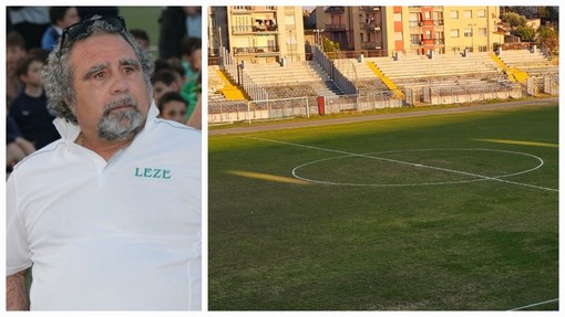 Calcio | Legino. Ruffinengo chiuso dopo il crollo della torre faro, il presidente Carella: "Allenamenti al Bacigalupo, presto i test sugli altri tre pali"
