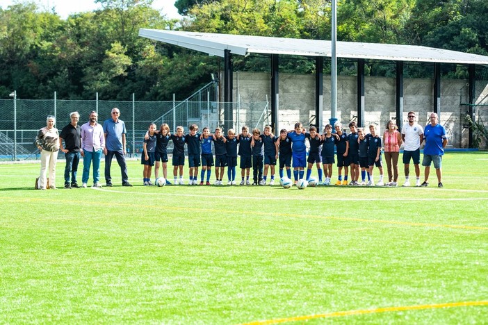 Calcio. Un altro passo avanti per il Ceriale,  inaugurato il campo a 9 "Merlo B" (VIDEO)