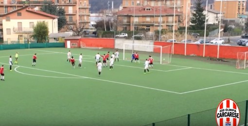 Calcio, Olimpia Carcarese - Baia Alassio: gli highlights del successo biancorosso (3-0)