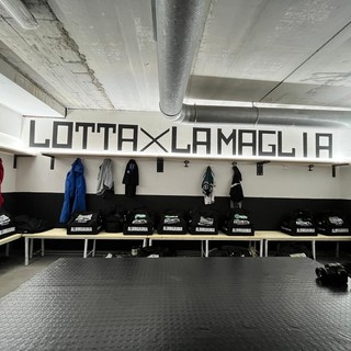 FOTONOTIZIA: Restyling dello spogliatoio per l'Albingaunia, sabato il test contro la Sanremese