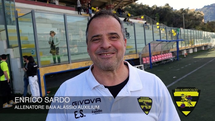 Calcio, Baia Alassio. Testa alta per mister Sardo: "Un punto che ci deve dare forza, Barison mi ha fatto commuovere"