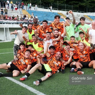 La festa del Vallescrivia dopo la vittoria dei playoff