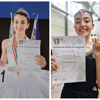 Danza Classica, Campionati Nazionali. Risultati top per l'Asd Danceland Albenga con Ginevra Di Benedetto e Sveva Zarrillo