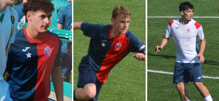 Calcio, Vado. Le congratulazioni a Cartiere, Agostino e Siri "Orgogliosi delle vostre convocazioni in Rappresentativa Under 19"